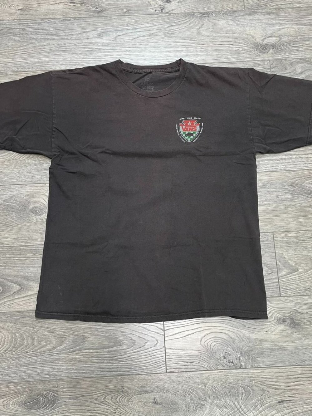 Vans California Native Arrowhead Graphic T-Shirt Vintage Brown Skate Tee Large